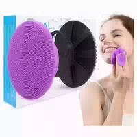 Silikon Gesichtsschrubber Peeling Bürste 2 Stücke Hautpflege 1 st