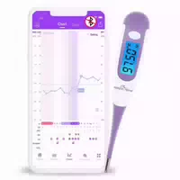 Easy@home Basalthermometer Fruchtbarkeitsthermometer Ovulationstest zur Zykluskontrolle und Eisprung 1 st