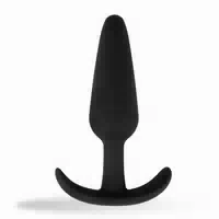 Analplug Schwarz Aus Silikon Mit Griff Mittel Easytoys