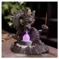 Dragon Backflow Incense Burner With 20pcs Cones Home Decor C 1 st