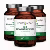 Echt Vital Bio Schwarzkümmelöl 3 Gläser 3x60 St
