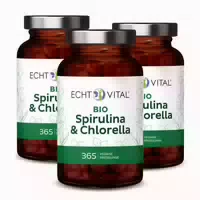 Echt Vital Bio Spirulina & Chlorella 3 Gläser 3x365 St