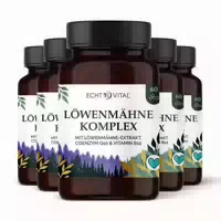 Echt Vital Löwenmähne Komplex mit Löwenmähne Extrakt, Q10 und B12