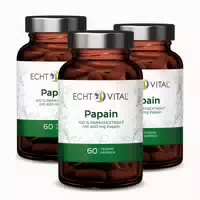 Echt Vital Papain 3 Gläser 3x60 St