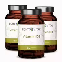 Echt Vital Vitamin D3 3 Gläser
