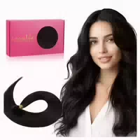 Echthaar Extensions Bonding Keratin 40cm 50s 1 U Tip#2 Dunke 1 st