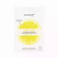 Ecosecret Gesichtsmaske Zitronenglanz 100 % Baumwolle