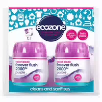 Ecozone Forever Flush Toilet Block 2000 Indigo Twin Pack