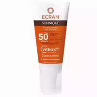 Ecran Sunnique Sun Cream Fluido Solar Cara Y Escote Viteox80 , Fps 50plus
