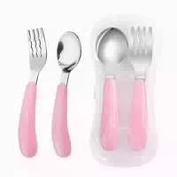 Edelstahl Kinderbesteck Set Löffel Gabel mit 1 st