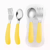 Edelstahl Kinderbesteck Set Löffel Gabel mit 1 st