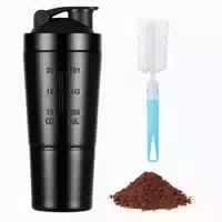 Edelstahl Protein Shaker 700ml Bpa Free Leak Proof mit Balls 1 st