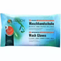 Edlich & Habel Feuchte Waschhandschuhe Waschlappen Parfümfrei mit Aloe Vera