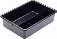 Efalock Arbeitskasten 3 Fächer Schwarz 32,5 X 23 X