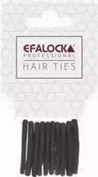 Efalock Haargummi Klein 10 stk Schwarz