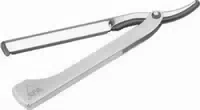 Efalock Klingenmesser Edelstahl Schwarz Teflonbeschichtet