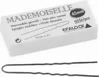 Efalock Mademoiselle Haarnadeln 45 mm Kurz 50 stk Schwarz