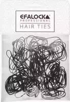 Efalock Rasta Haargummi Dünn Klein 100 stk Schwarz