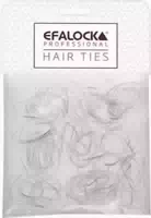 Efalock Rasta Haargummi Dünn Klein 100 stk Transparent