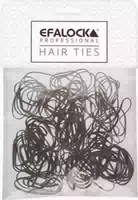 Efalock Rasta Haargummi Dünn Klein 100 stk Braun