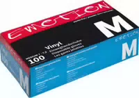 Efalock Vinyl Handschuhe Schwarz 100 Stück S