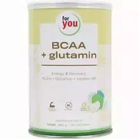 For You Bcca Glutamin Energy & Recovery Apfel Pulver
