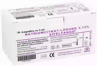 Natrium Citricum 3,13% 50 X 2 ml Ampullen