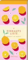 Einkaufsliste Orangen 80 Blatt | mit Magnet
