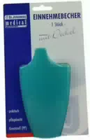 Einnehmebecher mit Griff Deckel 4 mm Grün 1 Stück