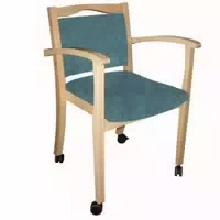 Einrichtungsdesign24 Seniorenstuhl Mit Armlehnen Auf Rollen Alexander