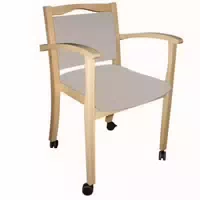 Einrichtungsdesign24 Seniorenstuhl Mit Armlehnen Auf Rollen Alexander