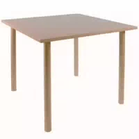 Einrichtungsdesign24 Tisch Petra Rollstuhl Unterfahrbar 70x70cm