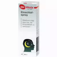 Einschlafspray Dr Wolz, Optimale Kombination mit Melatonin und Passionsblumenextrakt, ohne Konservierungsstoffe und Zucker, 30ml
