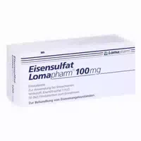 Eisensulfat Lomapharm 100mg 50 st Filmtabletten