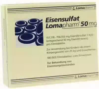 Eisensulfat Lomapharm 50 mg 100 Filmtabletten