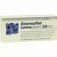 Eisensulfat Lomapharm 50 mg Filmtabletten