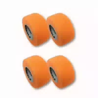Lisacare Fingerpflaster 2,5cm X 4,5m 4er Set Neonorange 4 St