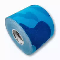 Lisacare Kinesiologie Tape Camouflage Blau 5cm X 5m