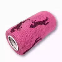 Lisacare Kohäsive Bandage Pferde Rosa 10cm X 4,5m 1 st