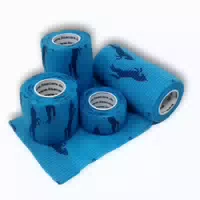 Lisacare Kohäsive Bandagen 2,5cm 10cm Pferde Blau 4 st