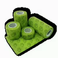 Lisacare Kohäsive Bandagen 2,5cm 10cm Hund Grün 4 St