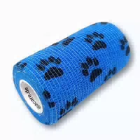 Lisacare Kohäsive Bandage Pfote Blau 10cm X 4,5m