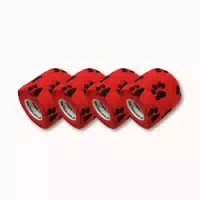 Lisacare Pfotenverband Tierbandagen Rot 5cm X 4,5m 4 St