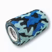 Lisacare Selbsthaftende Bandage Camo Blau 7,5cm X 4,5m 1 St
