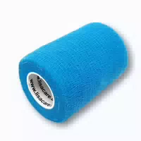 Lisacare Selbsthaftende Bandage Hellblau 7,5cm X 4,5m 1 St
