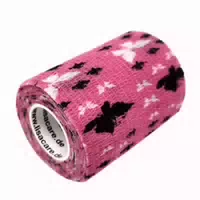 Lisacare Selbsthaftende Bandage Schmetterlinge Rosa 7,5cm X 4,5m 1 st