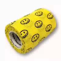 Lisacare Selbsthaftende Bandage Smiley Gelb 7,5cm X 4,5m 1 st