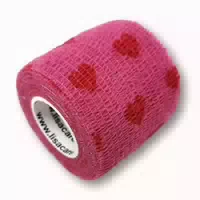 Lisacare Selbstklebender Verband Herzen Rosa 5cm X 4,5cm 1 St