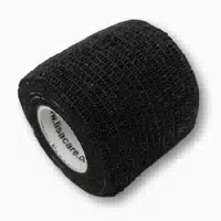 Lisacare Selbstklebender Verband Schwarz 5cm X 4,5cm 1 St