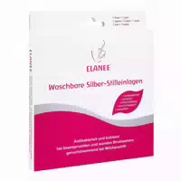 Elanee Stilleinlagen Silber Waschbar 2 stk